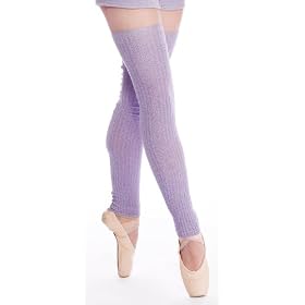 Leg Warmers by KD dance, Stretch Knit KrinkleSpun Yarn – Thigh Hi Legwarmers – Ballet, Jazz, Tap – Lavender, Pink & Peach and more colors for every moment…