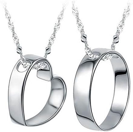 Love in a Circle Sterling Silver Pendant Necklace