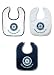 Seattle Mariners 3 Pack Snap Bib Set