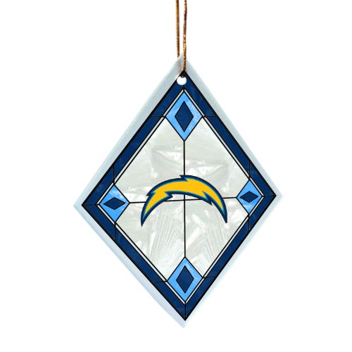 NFL San Diego Chargers Art Glass Ornament