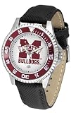 Mississippi State Bulldogs Suntime Competitor Poly/Leather Band Watch - NCAA College Athletics
