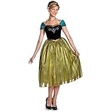Disguise Women's Frozen Anna Coronation Deluxe Costume