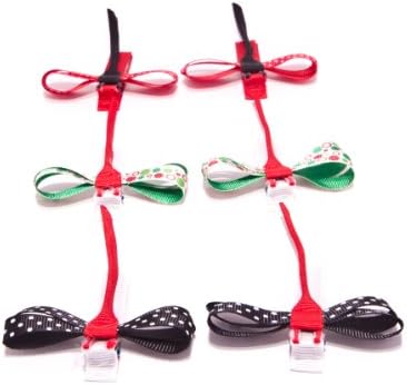 Little Miss Purple Wings Collection - Set of 3 Pairs of Dragonfly Hair Clips for Kid Girls and Baby Girls- Assorted Small Polka Dots