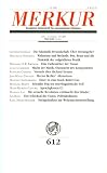Produkt-Bild: Merkur, Deutsche Zeitschrift f&uuml;r europ&auml;isches Denken - April 2000 - Nummer 612 (Broschiert)
