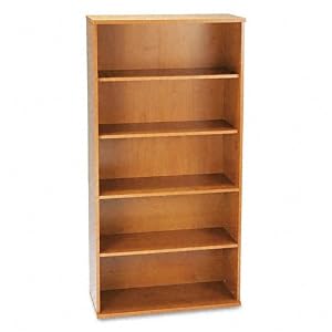Bush(tm) WC72414 - Series C Open Double Bookcase, 5 Shelves, 35-5 8w x 15-3 8d x 72-7 8h,...