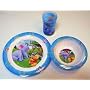 Winnie Pooh Heffalump Service Geschirr Kindergeschirr Teller Becker Sch�ssel