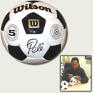 Signed Pele Soccer Ball COA + Photo From Signing Pele autographed soccer ball. Size 5 Soccer Ball. Comes with COA and photo from signing.