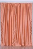 Juicy Peach Art Silk Custom made Curtains Drapes Panels Rod Pocket