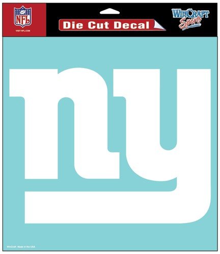 New York Giants Team Logo Die Cut Decal 8 X 8 White