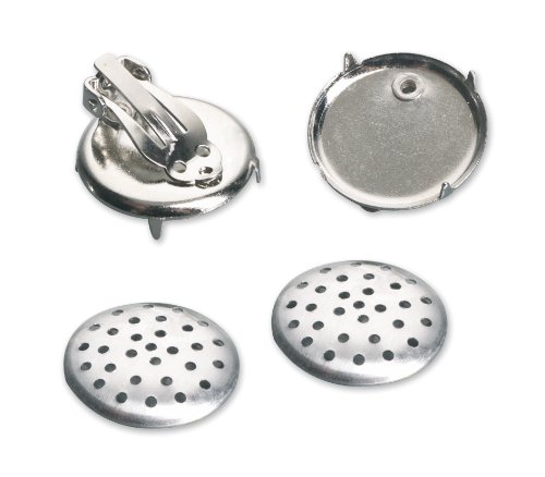 G&uuml;termann / KnorrPrandell 2371620 - Ohrclips mit Sieb 20mm versilbert, 2 St&uuml;ck/Beutel im Preisvergleich 