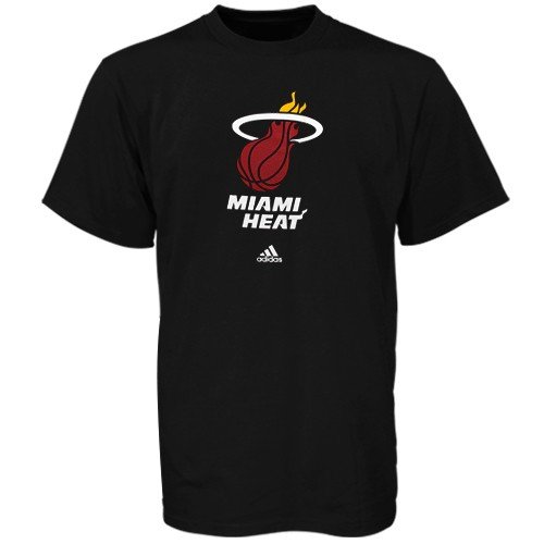 NBA Men's Miami Heat Short Sleeve T- Shirt (Black, X Large)