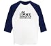 american shorthair - I Love My American Shorthair - Raglan 3/4 Sleeve T-Shirt, White/Navy, Large