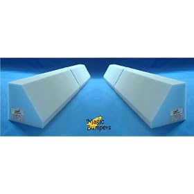 Magic Bumpers Portable Foam Child Safety Bed Guard Rail - 100 cm - Set of TWO