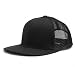 Black 6 Panel Mesh Trucker Adjustable Baseball Cap Hat