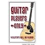 GUITAR ~Novelty Sign~ parking signs pick strings gift