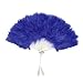 Glamouröser Feder-Fächer FEATHER blau