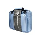 ASUS Eee PC 1005HA-PU1X-BK 10.1-Inch Black Netbook Fitted Premium Double Memory Foam Case with Shoulder Strap (Baby Blue Alligator Skin)