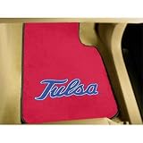 Collegiate University of Tulsa 18 x 27 - 2 Piece Carpeted Car Mats