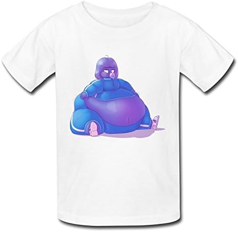 Ninva Youth White] Willy Wonka And The Chocolate Factory Kids Boys And Girls Short Sleeves T-Shirt [XL