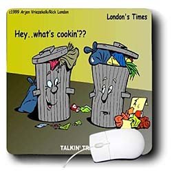 Londons Times Funny Music Cartoons - Talkin Trash - Mouse Pads