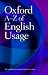 Oxford A-Z of English Usage