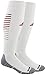 adidas Team Speed II Soccer Socks, (1-Pack), white/power red/light Onix, 13C-4Y