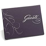 Hortense B. Hewitt Wedding Accessories Purple Swirl Guest Book