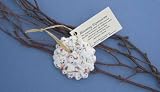 New Cast Paper Art Ornament-Flower Cast Set Of 6 Recycled Cotton Fiber Flowers Seeds Decoration