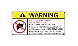 Dodge Ram Cummins No Bull, Warning decal, sticker