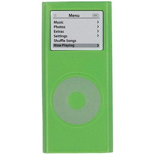 External hard drive:Jensen Silicone Case for iPod nano 2G (Green)