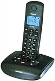 Audioline Pro 280 DECT Schnurlostelefon mit Anrufbeantworter schwarz