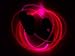 Pink light up shoelaces glows day and night