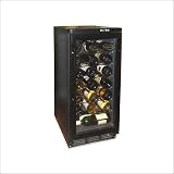 Vinotemp VT-32 Stainless Steel (32) Bottle Front venting wine cooler, black