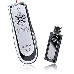 Satechi SP400 Smart-Pointer (Silver) 2.4Ghz RF Wireless Presenter with Mouse Function and Laser Pointer