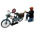 Solido - Vehicule miniature - 118305 00 - Prestige 10 Motob�cane Mobylette Bleu  + personnage - 1976