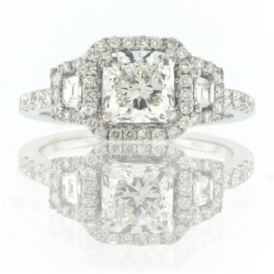 1.95ct Cushion Cut Diamond Engagement Anniversary