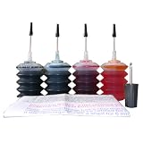 4X30ML Nano Refill Ink and 1 Thumb Drill for Lexmark #14A cartridge and Lexmark #15A cartridge in Lexmark Printer X2600, X2650, X2670, Z2300, Z2320 ...
