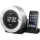 SONY IFCD3IPSIL CD CLOCK RADIO WITH IPOD/IPHONE DOCK