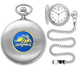 IMAGE OF South Dakota State Jackrabbits SDSU NCAA Silver Pocket Watch