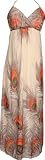 Chiffon Peacock Maxi Dress Junior Plus Size