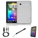White Cover Protective Slim Durable Silicon Skin Case for HTC Flyer 3G WiFi ....
