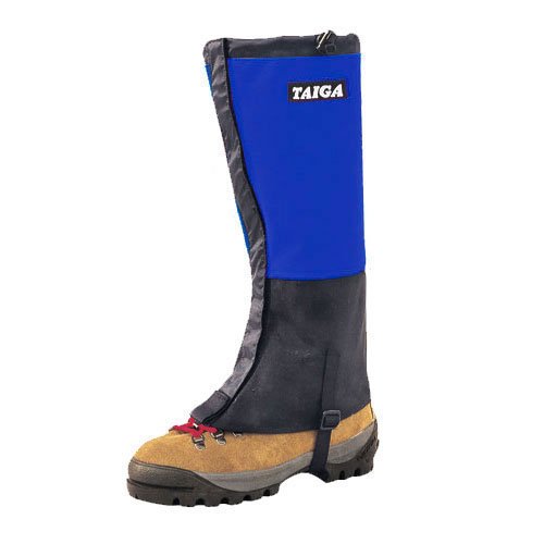 TAIGA Mountain Gaiters - Boot Gaiters for Snow, MADE IN CANADA, Medium (fits Men's shoe sizes 8-11; Women's 9-12), Royal Blue