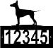 Custom Crafted MANCHESTER TERRIER Steel Address Sign