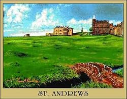 St. Andrews #18, California Coverlet