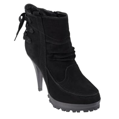 Brinley Co Womens Lug Sole High Heel Boot