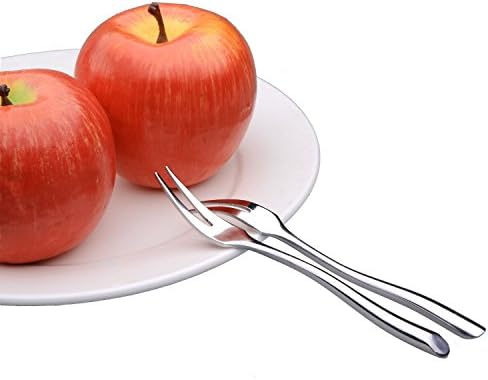 Appetizer Cocktail and Fruit Forks - 8 Piece Set - Stainless Steel