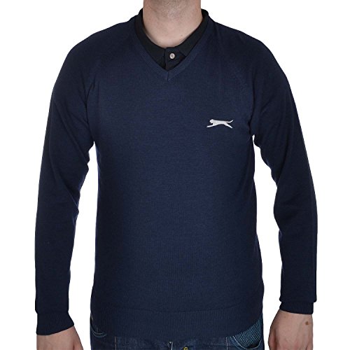 Slazenger Seve Mens Knitted V Neck Golf Jumper Top