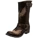 Old Gringo Women's Full Biker Eagle L816-1 Boot,Choc/Bone,5.5 M US