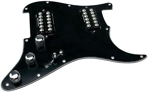 HDCustom Guitar Supply loaded pickguard for Stratocaster with Seymour Duncan Synyster Gates Invaders, Black