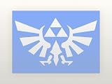 Legend of Zelda Triforce - Car, Truck, Notebook, Vinyl Decal Sticker Vinyl Color: White